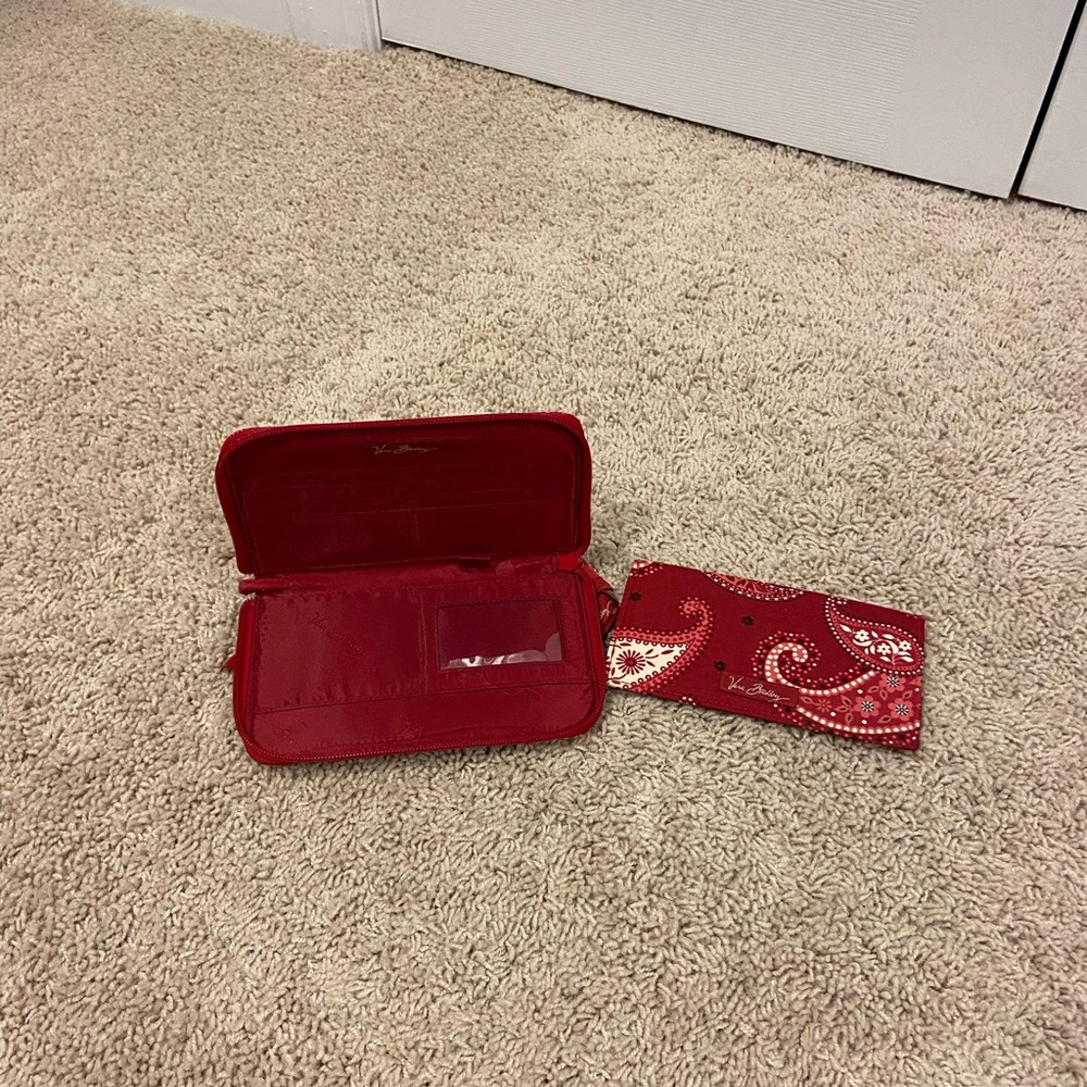 Vera Bradley zip around wallet and checkbook cover